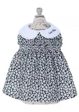 画像をギャラリービューアに読み込む, LAURA ASHLEY&lt;br&gt;スモッキング刺繍ワンピース(BK)
