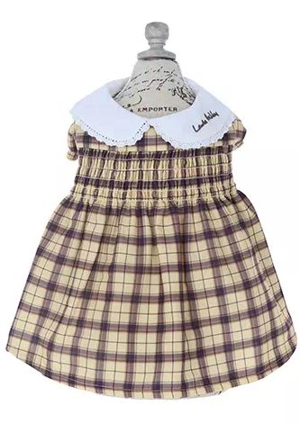 LAURA ASHLEY<br>スモッキング刺繍ワンピース(BR)