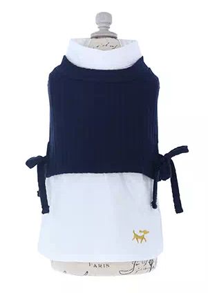ROPE PICNIC<br>ベストレイヤード風ワンピース(NV)