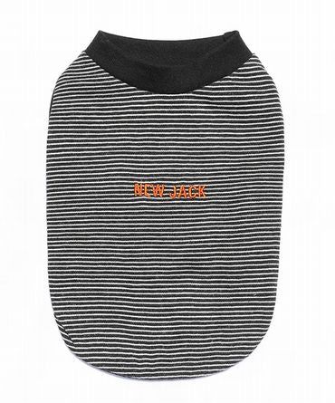 NEW JACK<br>ワンホール刺繍ボーダー（Black）(BK)