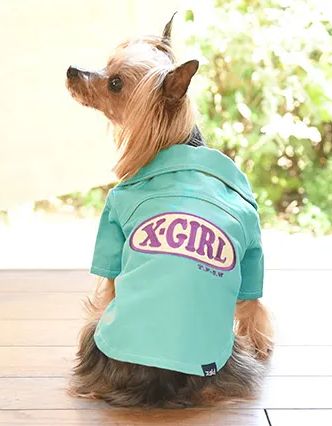 X-GIRL<br>オープンカラー シャツ(GR)