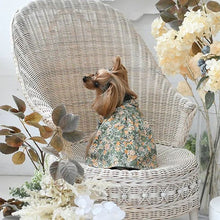 画像をギャラリービューアに読み込む, LAURA ASHLEY&lt;br&gt;襟付きワンピース(グリーン)
